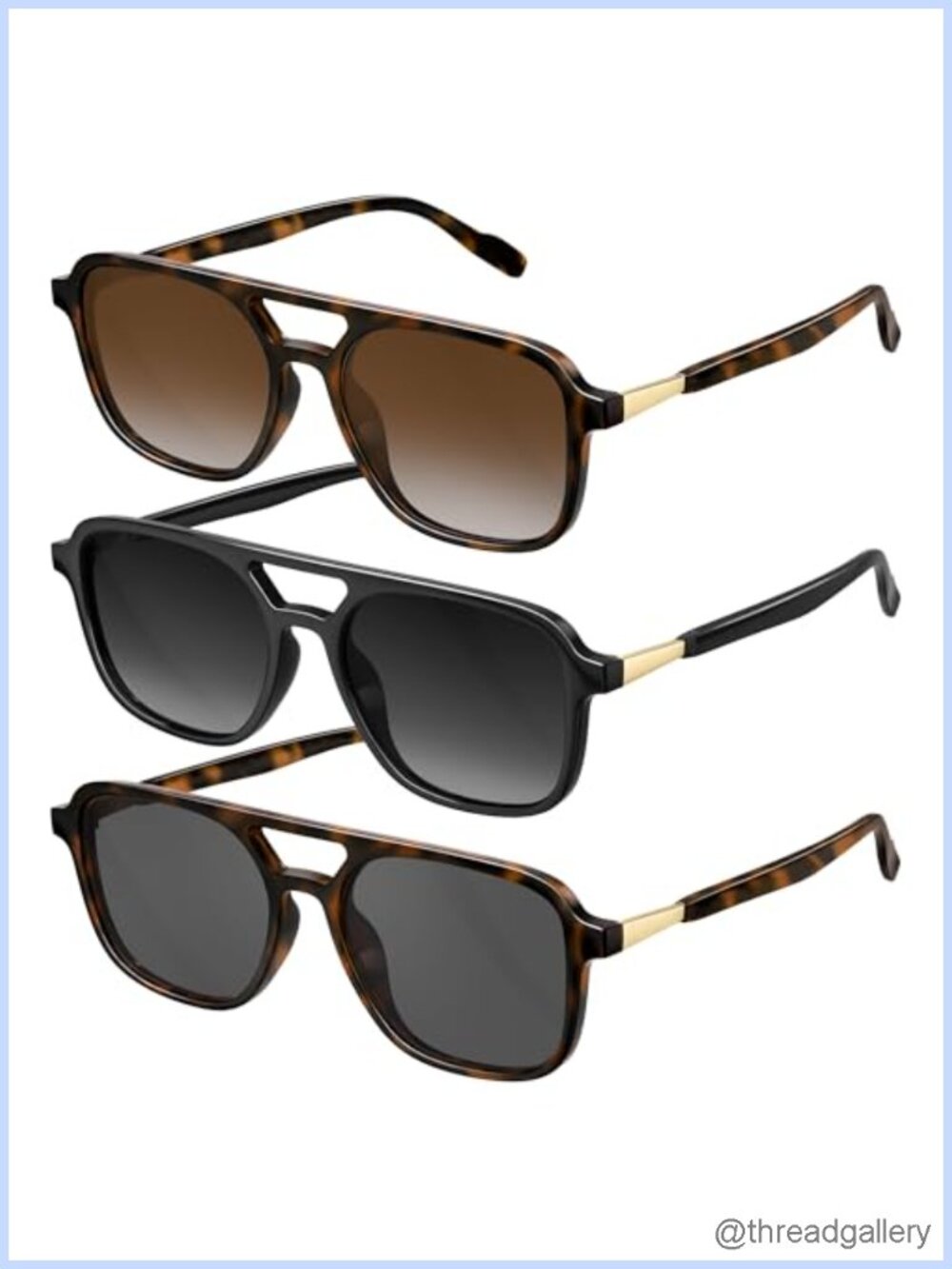 Polarized Aviator Sunglasses Retro Unisex UV Protection Lightweight